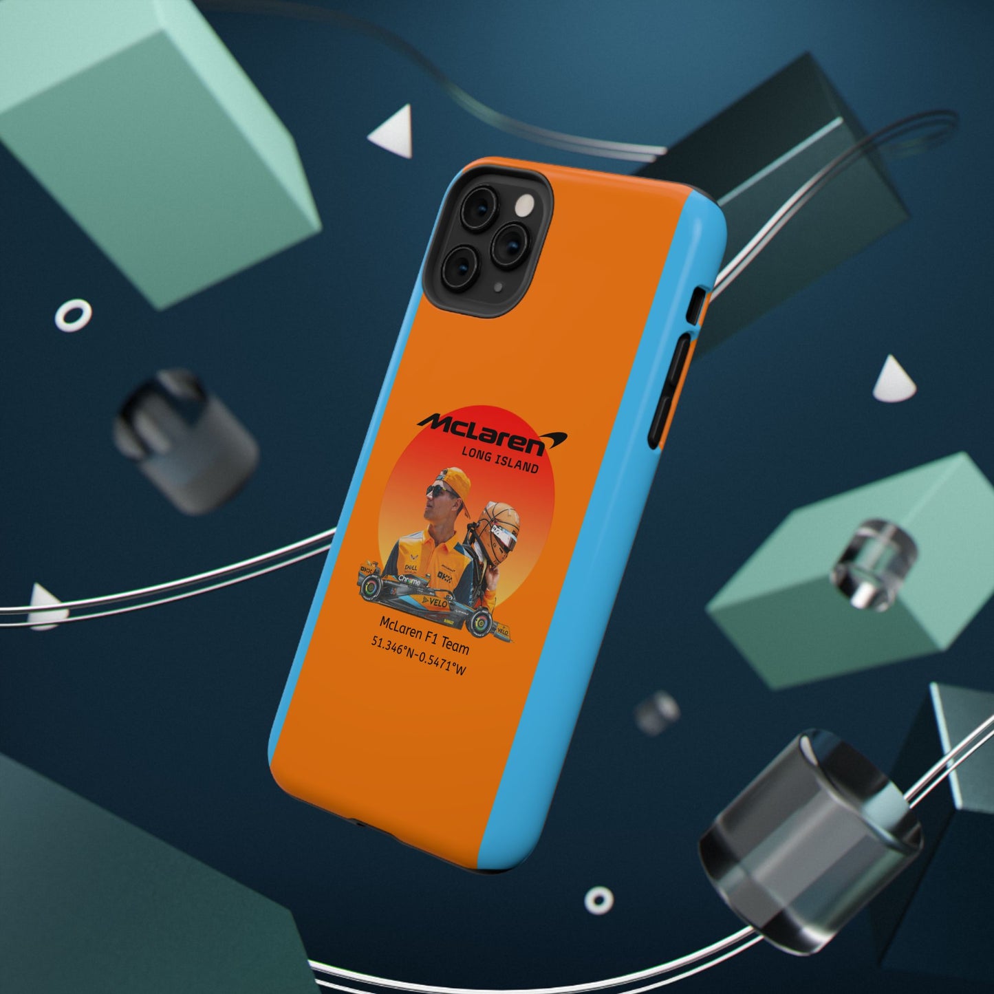 McLaren Long Island McLaren F1 inspired Lando Norris Impact-Resistant Phone Case - Sleek & Stylish