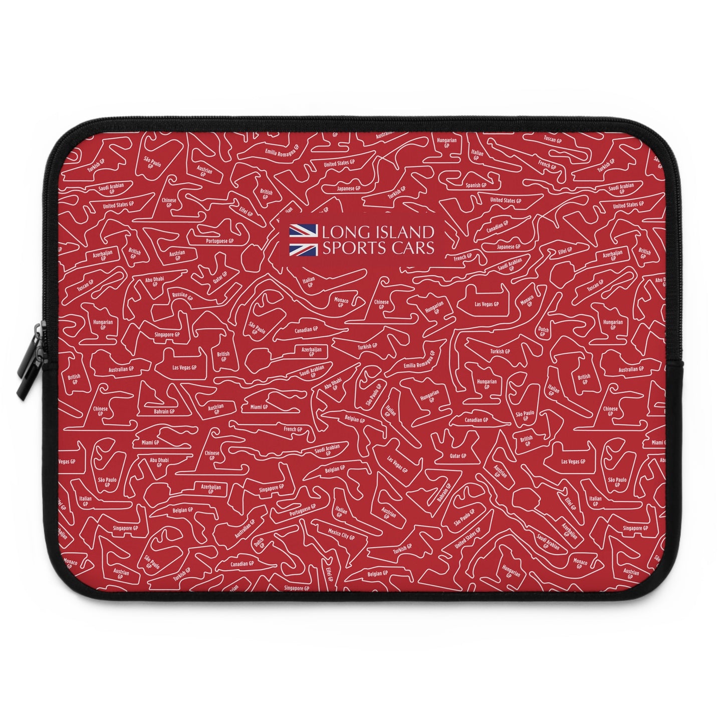 Long Island Sports Cars F1 Racetrack Laptop Sleeve