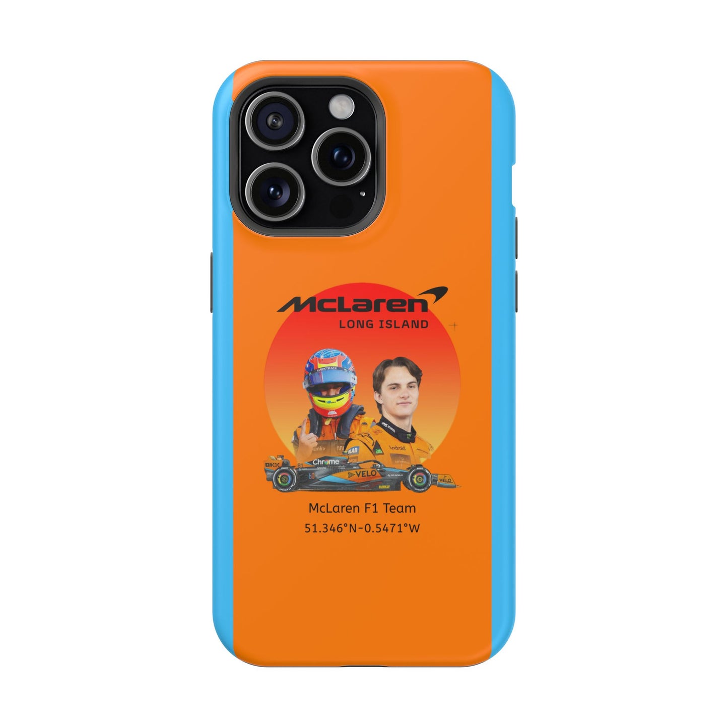 McLaren Long Island McLaren F1 inspired Oscar Piastri Impact-Resistant Phone Case - Sleek & Stylish