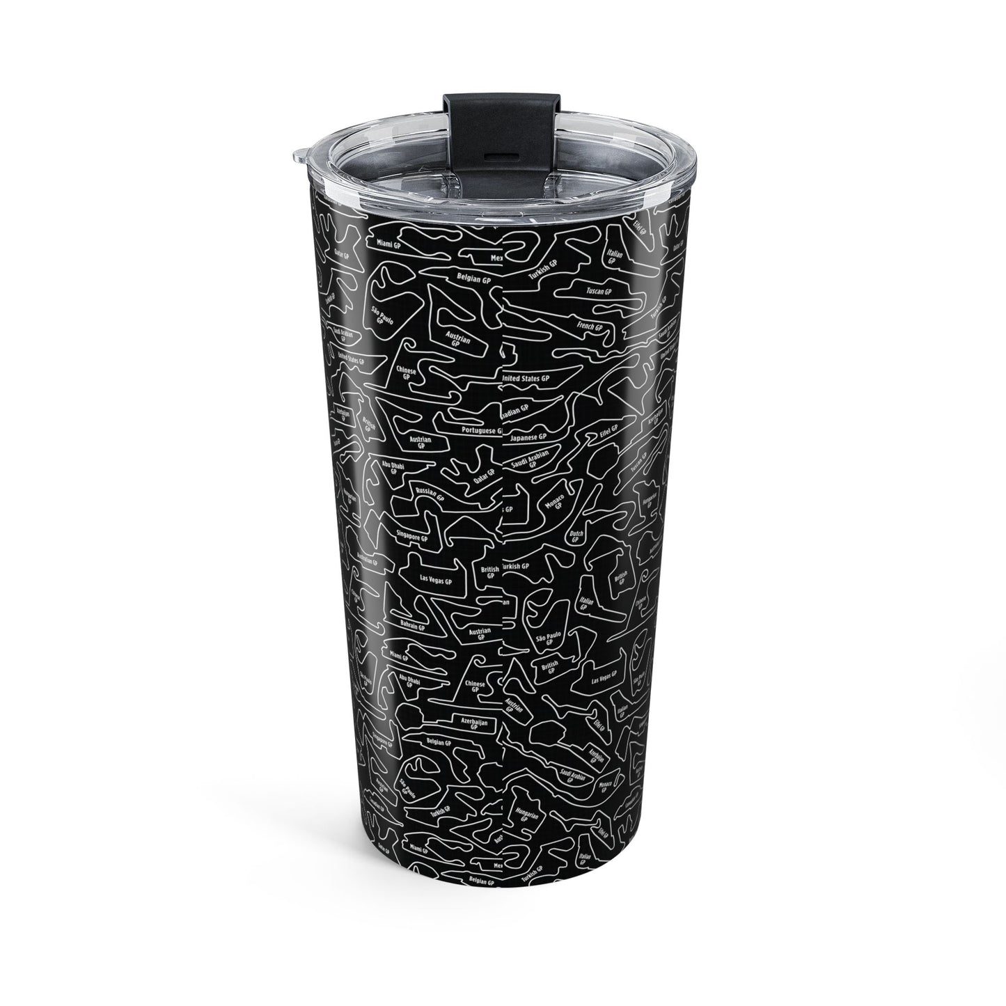 Long Island Sports Cars True Black  F1 Racetrack 20oz Tumbler