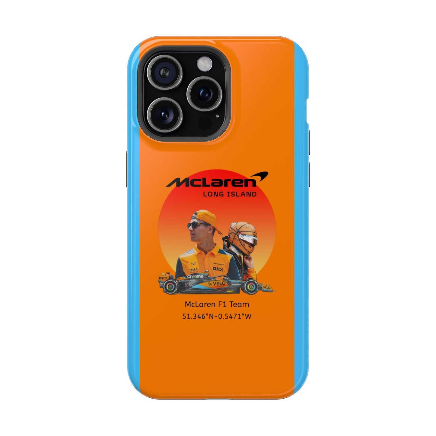 McLaren Long Island McLaren F1 inspired Lando Norris Impact-Resistant Phone Case - Sleek & Stylish