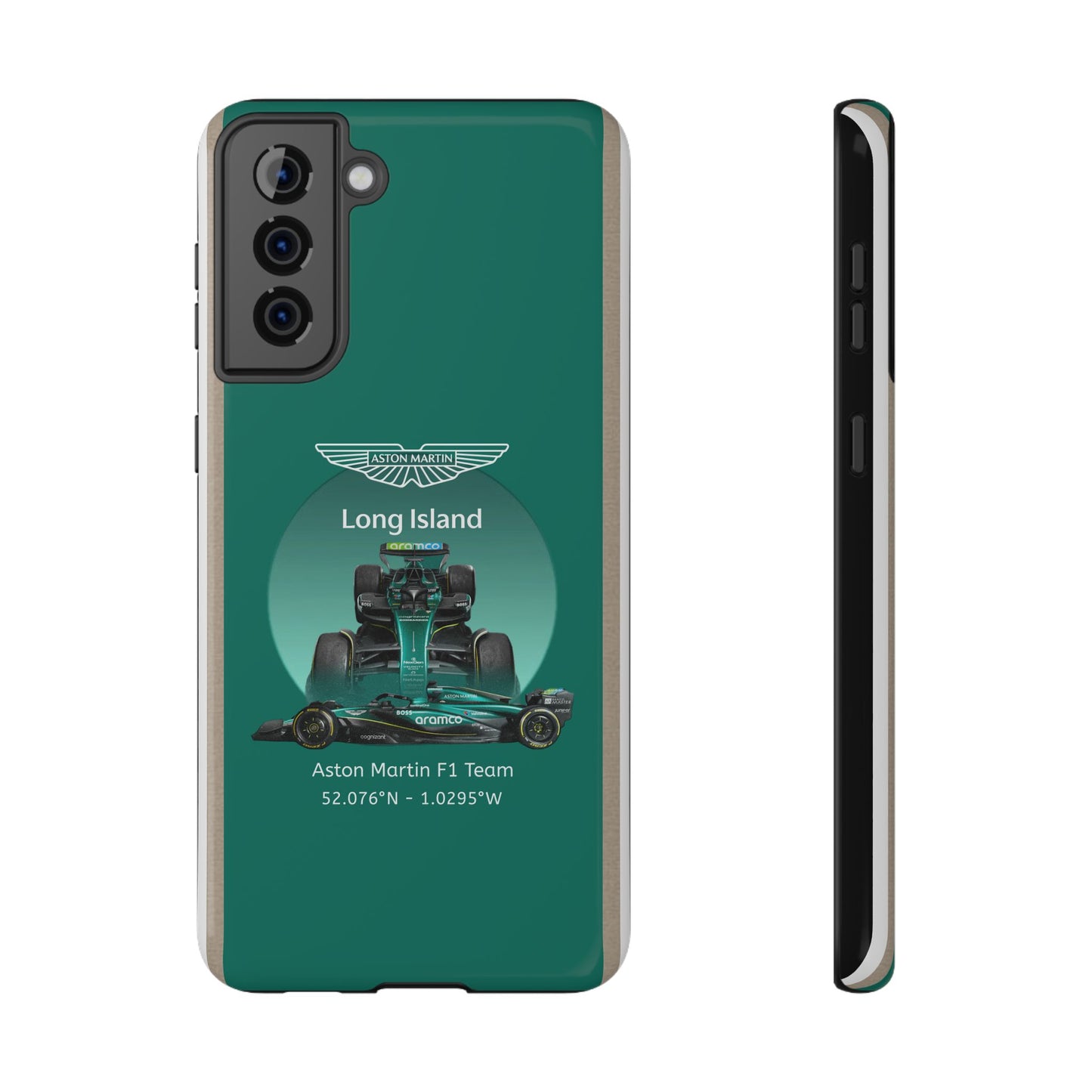 Aston Martin Long Island Formula 1 inspired Impact-Resistant Phone Case - Sleek & Stylish