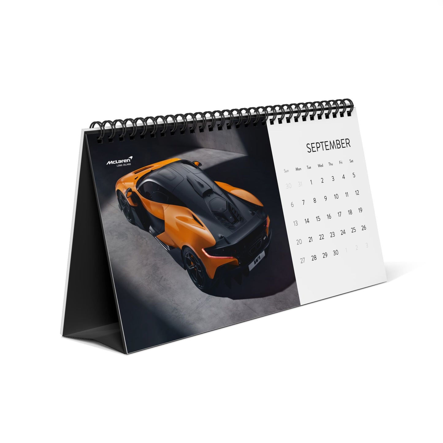 McLaren Long Island McLaren W1 inspired Automotive Desk Calendar 2026