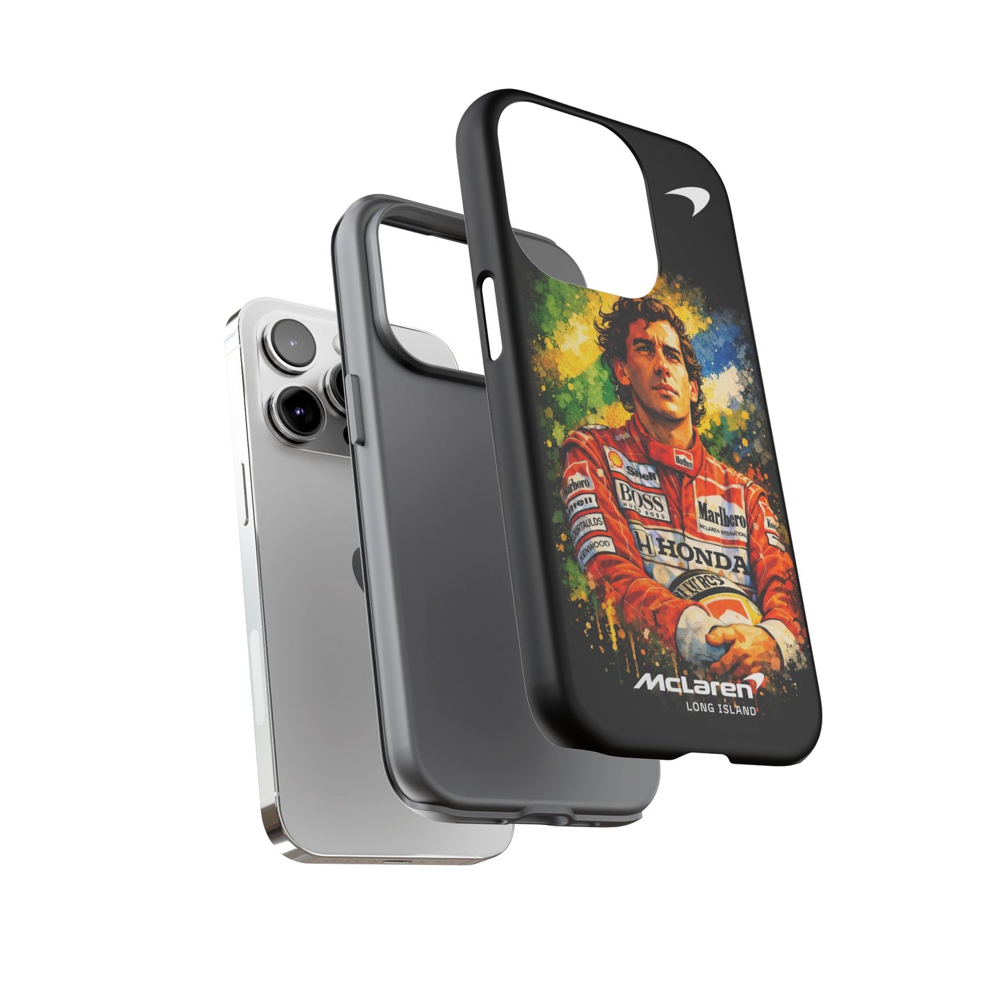 McLaren Long Island "Always Senna" Ayrton Senna Inspired Impact-Resistant Phone Case | Durable Protection for Car Enthusiasts