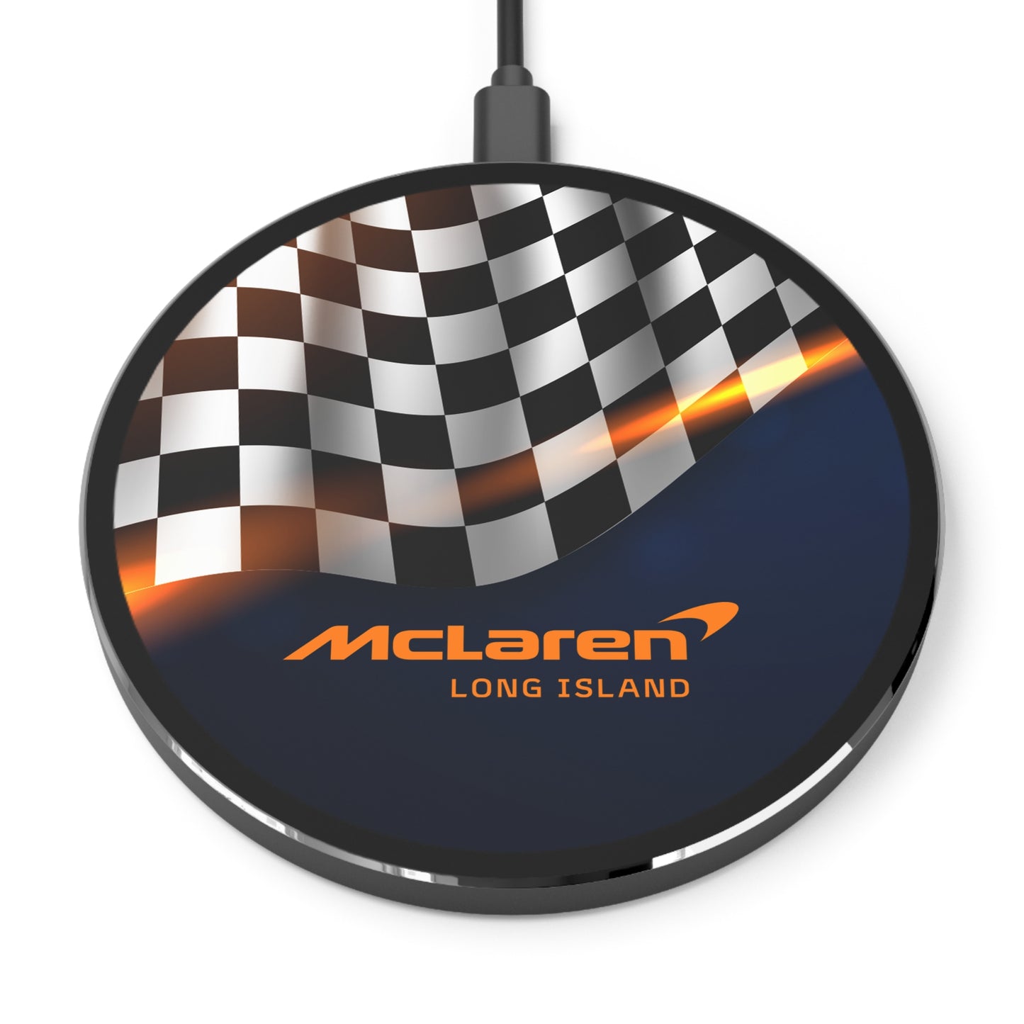 McLaren Long island F1 Checkered Flag  Wireless Charger - Fast Charging Pad
