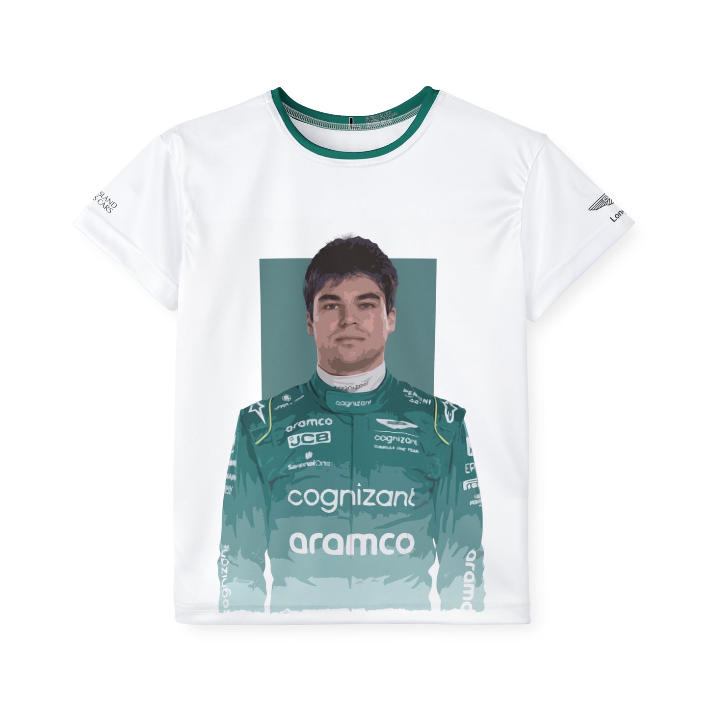 Kids Sports Jersey - Lance Stroll Formula 1 inspired Design for Young Speed Enthusiasts