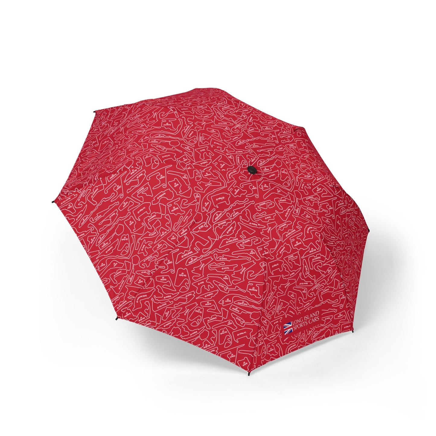 Long Island Sports Cars Compact Foldable Semi‑Automatic Travel Umbrella