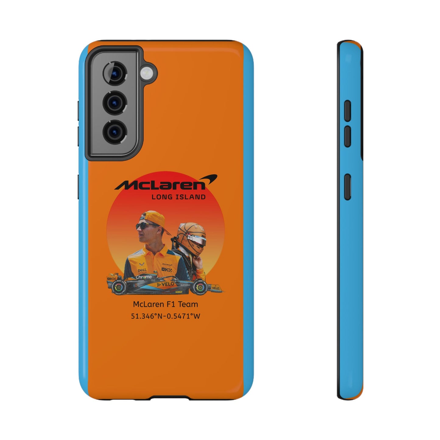 McLaren Long Island McLaren F1 inspired Lando Norris Impact-Resistant Phone Case - Sleek & Stylish