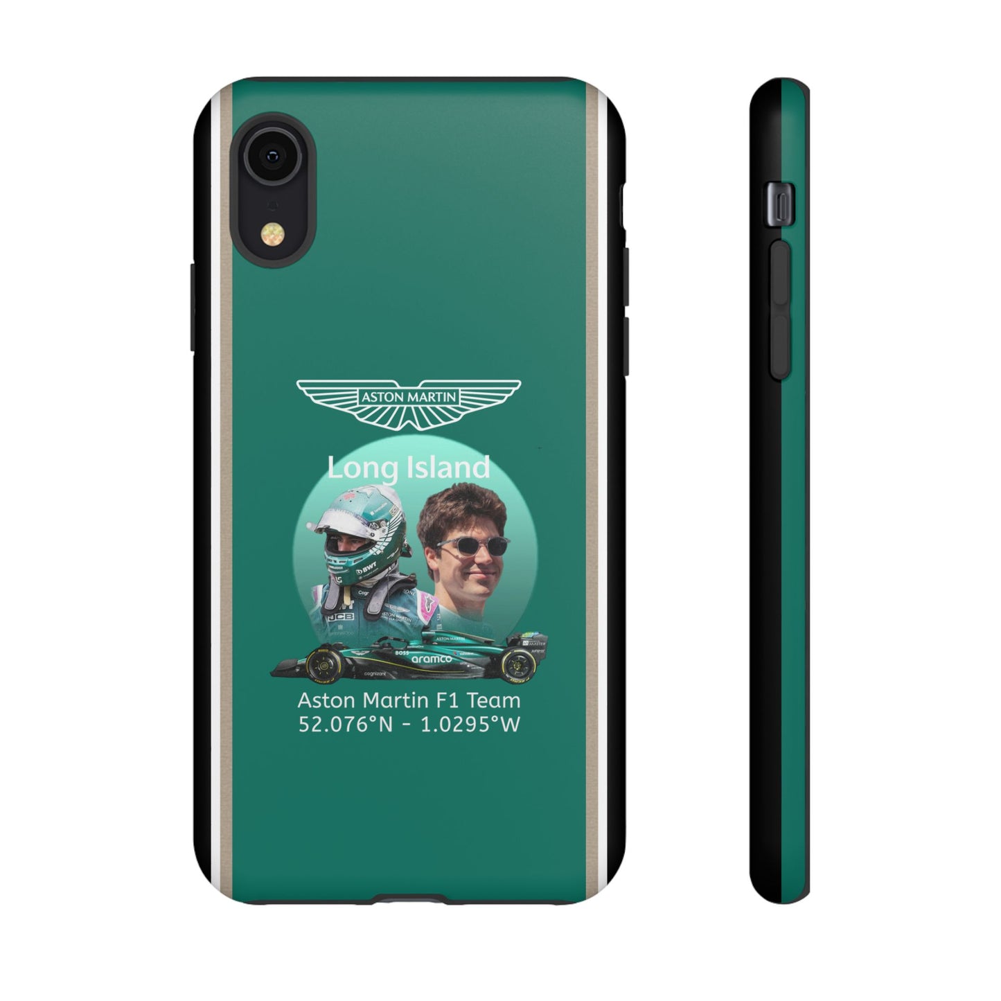 Aston Martin Long Island F1 inspired Lance Stroll Impact-Resistant Phone Case - Sleek & Stylish