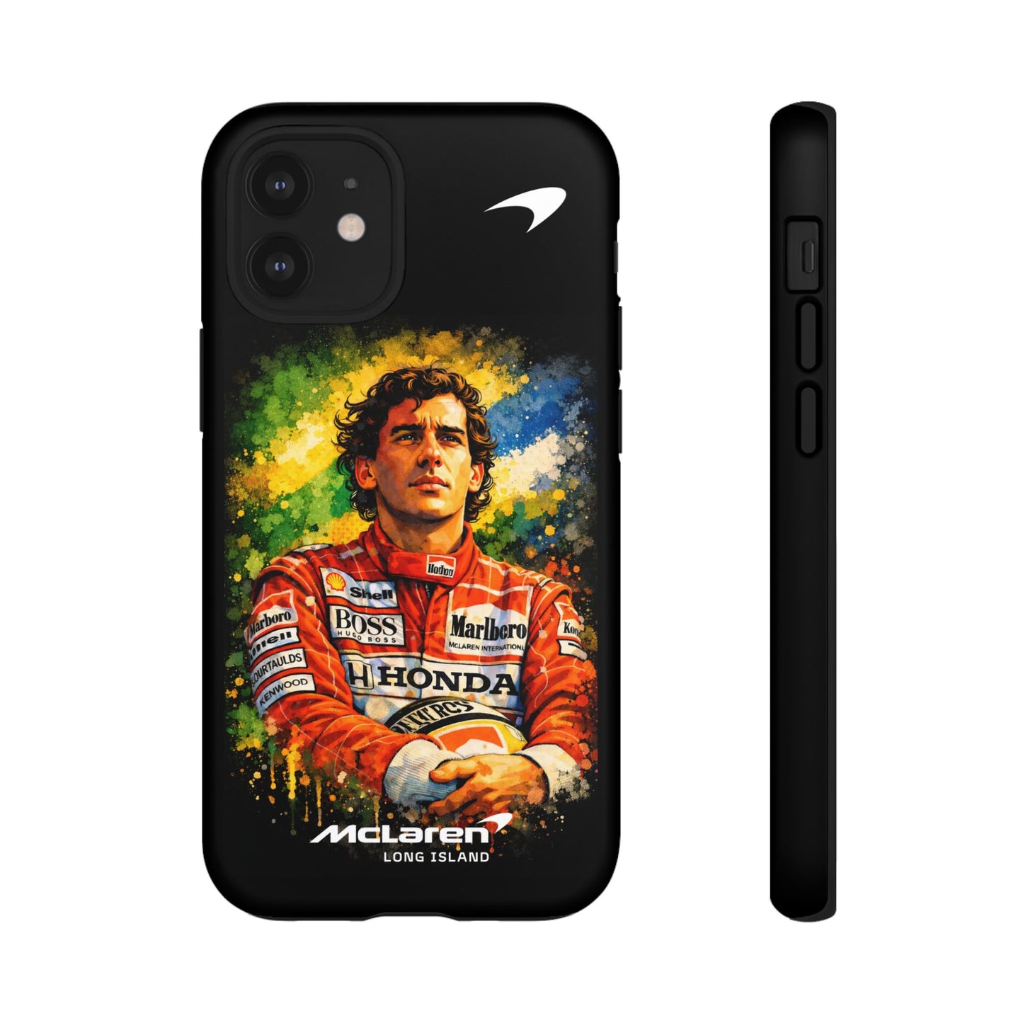 McLaren Long Island "Always Senna" Ayrton Senna Inspired Impact-Resistant Phone Case | Durable Protection for Car Enthusiasts
