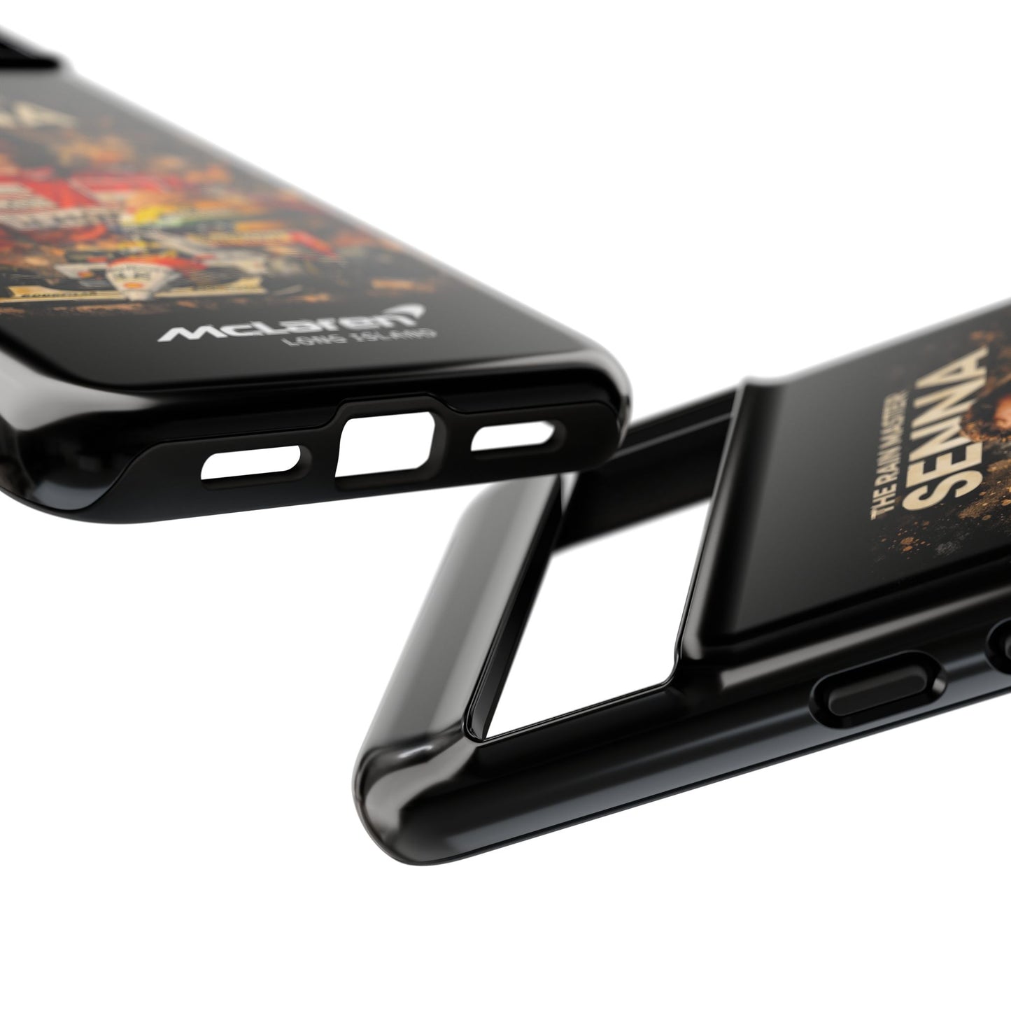 McLaren Long Island “The Rain Master” Ayrton Senna Inspired Impact-Resistant Phone Case | Durable Protection for Car Enthusiasts