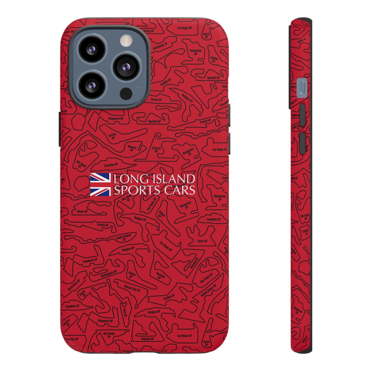 Long Island Sports Cars F1 race Track Inspired Impact-Resistant Phone Case