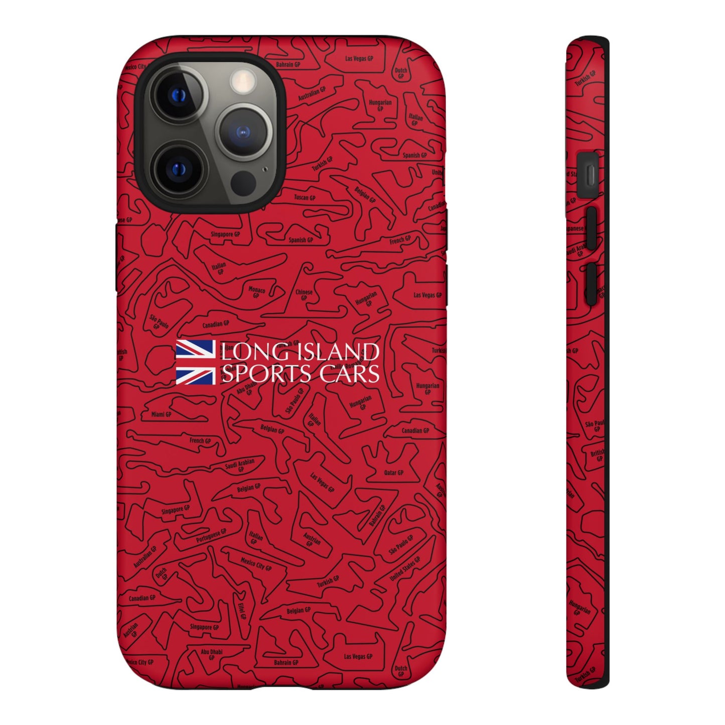Long Island Sports Cars F1 race Track Inspired Impact-Resistant Phone Case