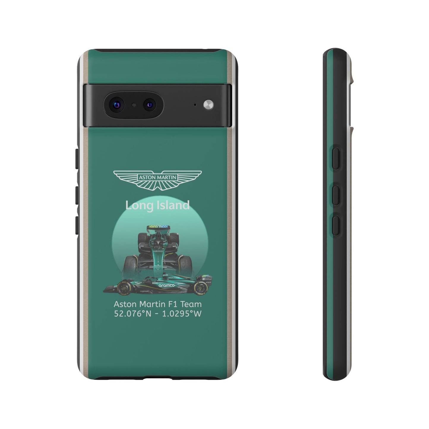Aston Martin Long Island Formula 1 inspired Impact-Resistant Phone Case - Sleek & Stylish