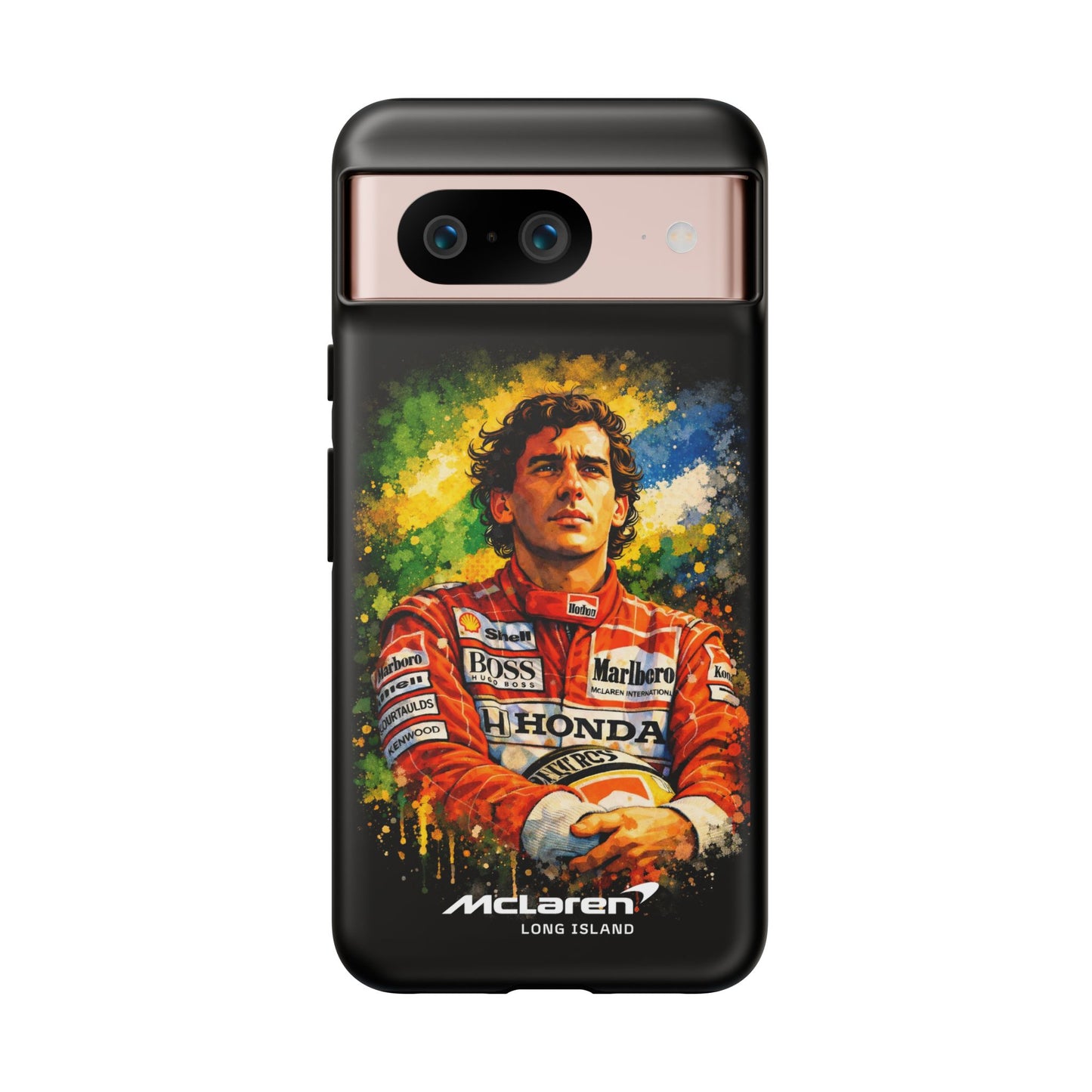 McLaren Long Island "Always Senna" Ayrton Senna Inspired Impact-Resistant Phone Case | Durable Protection for Car Enthusiasts