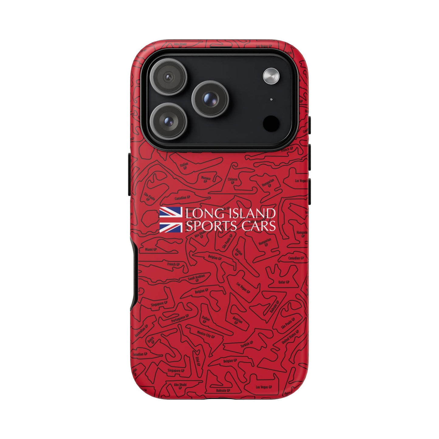 Long Island Sports Cars F1 race Track Inspired Impact-Resistant Phone Case