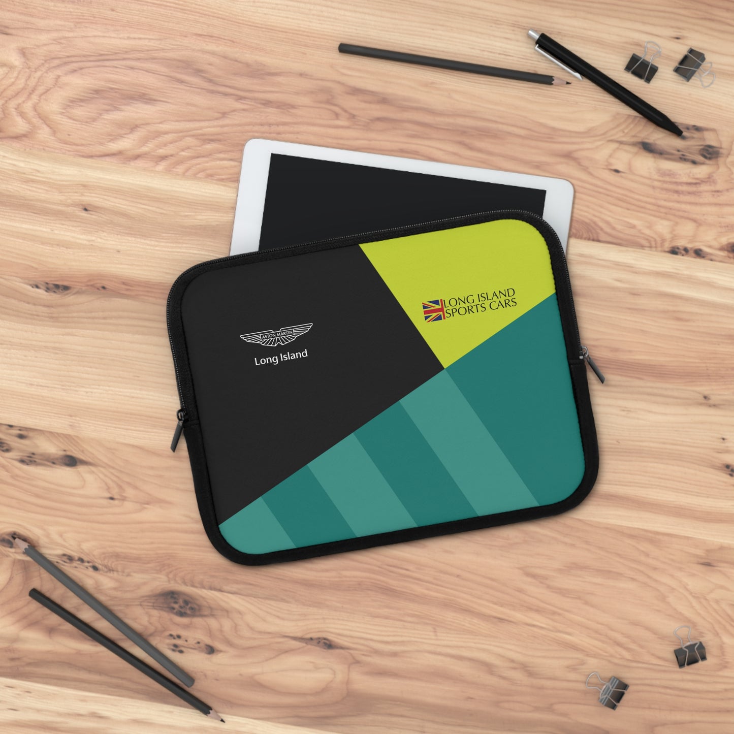 Aston Martin Long Island AM Green Laptop Sleeve