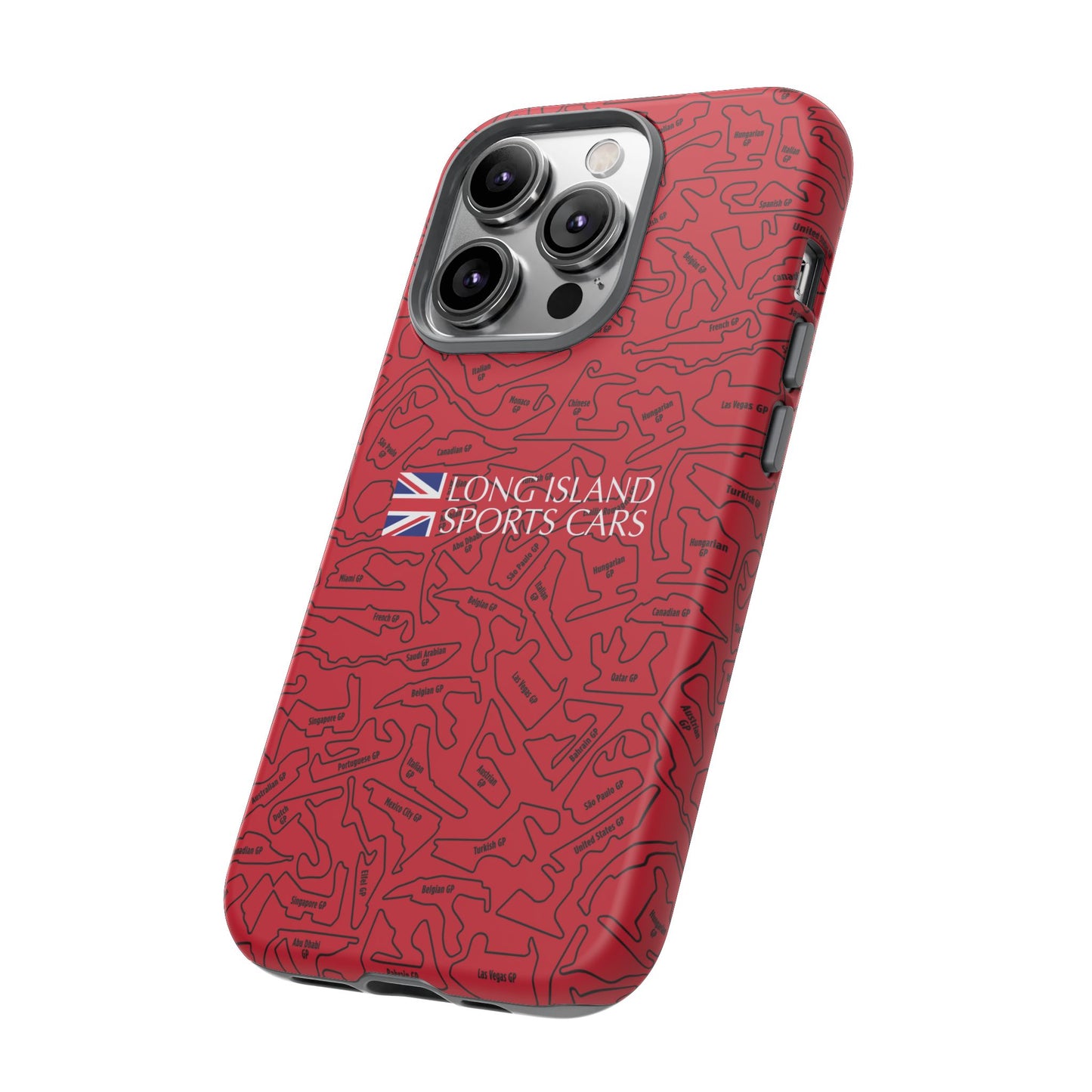 Long Island Sports Cars F1 race Track Inspired Impact-Resistant Phone Case