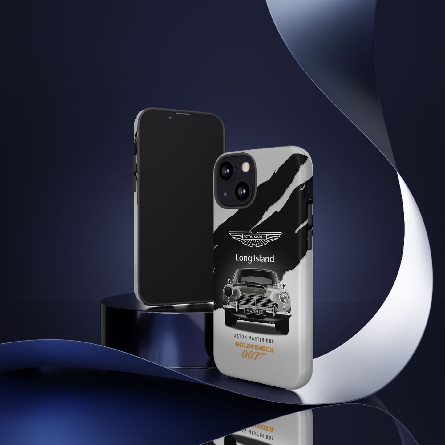 Aston Martin Long Island Phone Case Aston Martin DB5 Goldfinger 007 inspired Phone case (iPhone 8-17)
