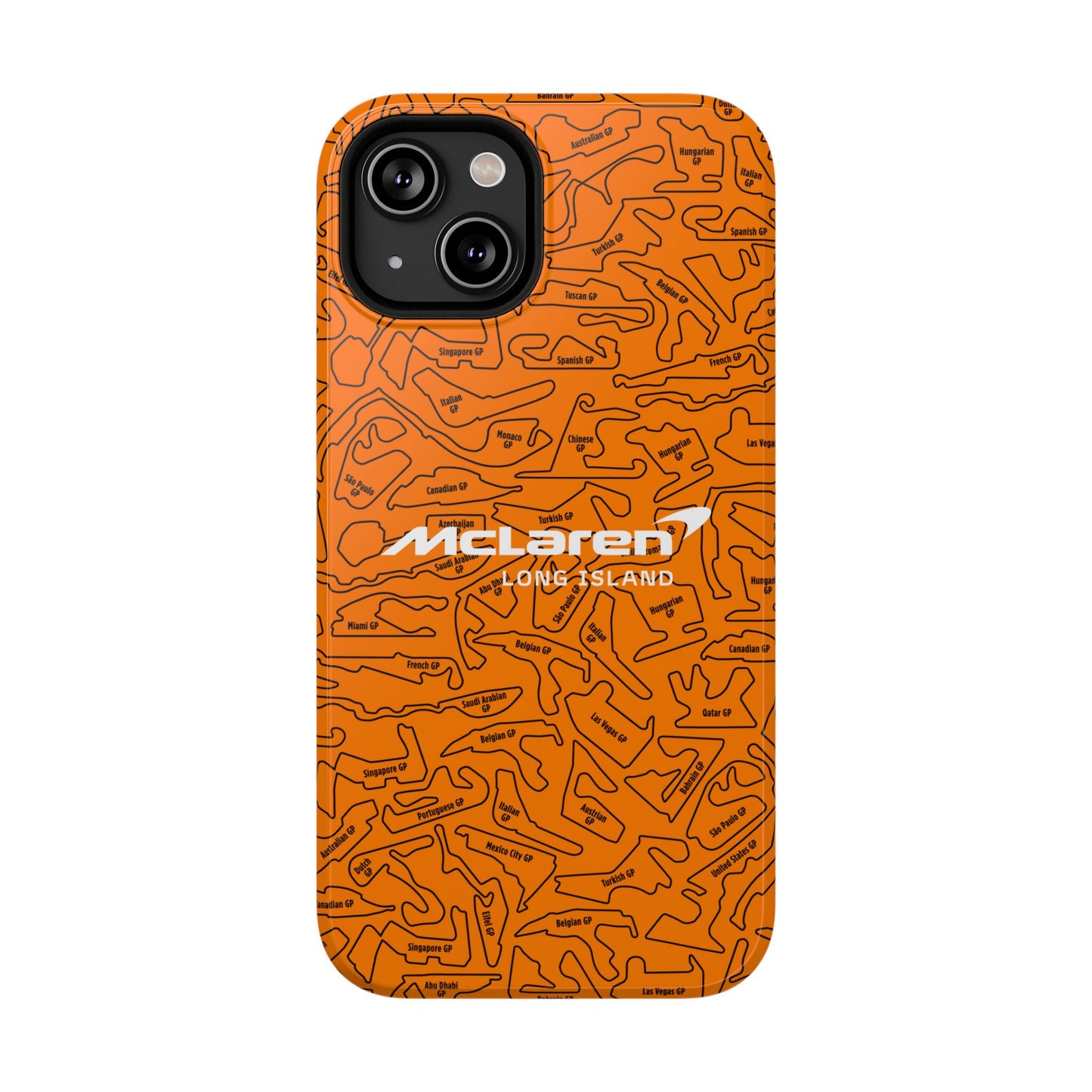 McLaren Long Island F1 race Track Inspired Impact-Resistant Phone Case