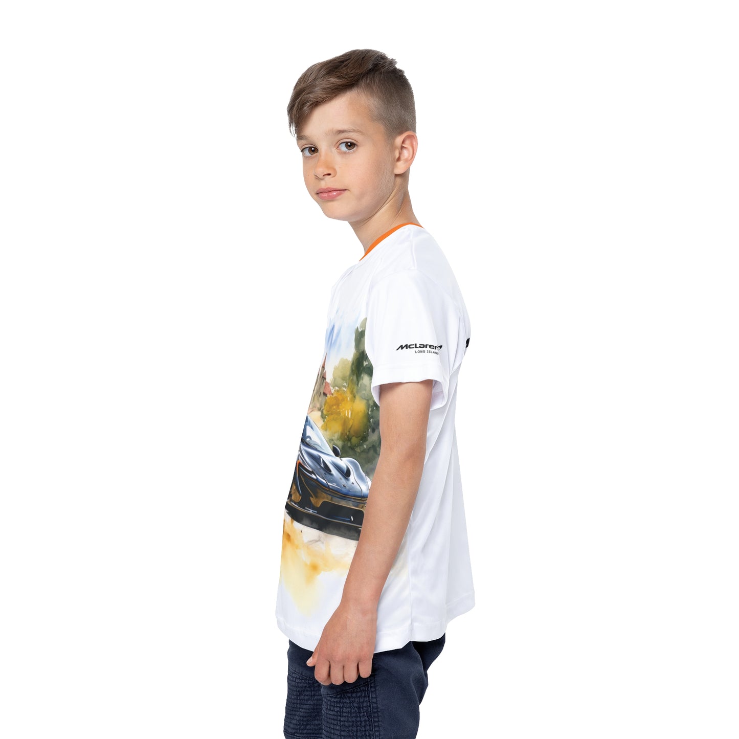 Kids Sports Jersey - McLaren P1 Design for Young Speed Enthusiasts