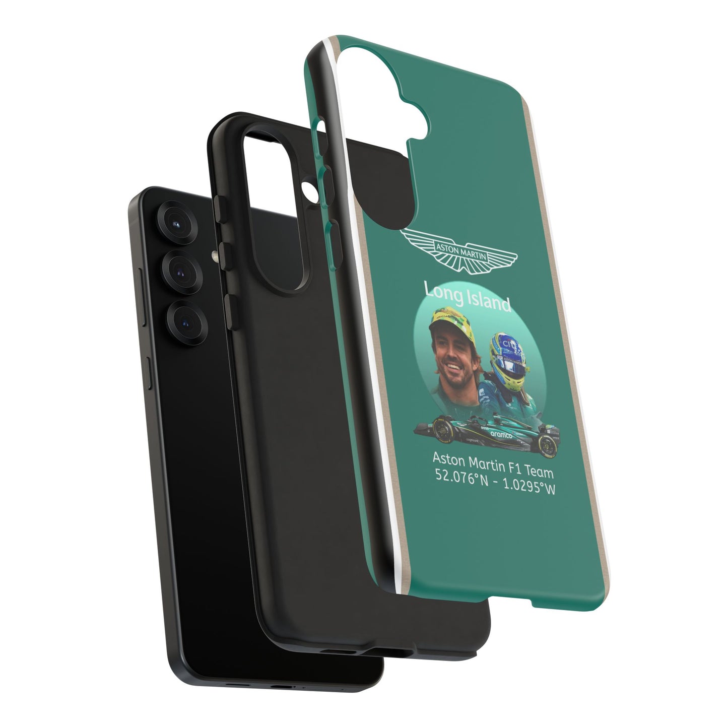 Aston Martin Long Island F1 inspired Fernando Alonso Impact-Resistant Phone Case - Sleek & Stylish