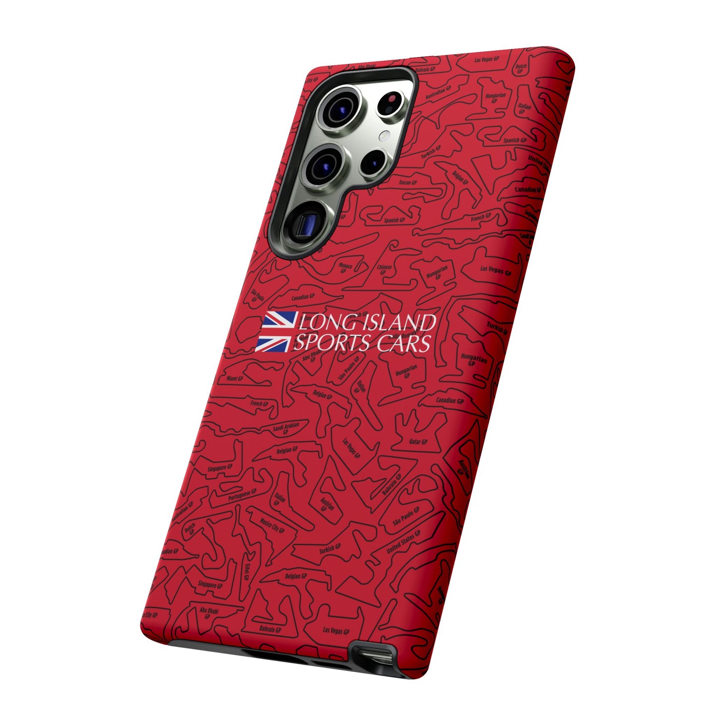 Long Island Sports Cars F1 race Track Inspired Impact-Resistant Phone Case