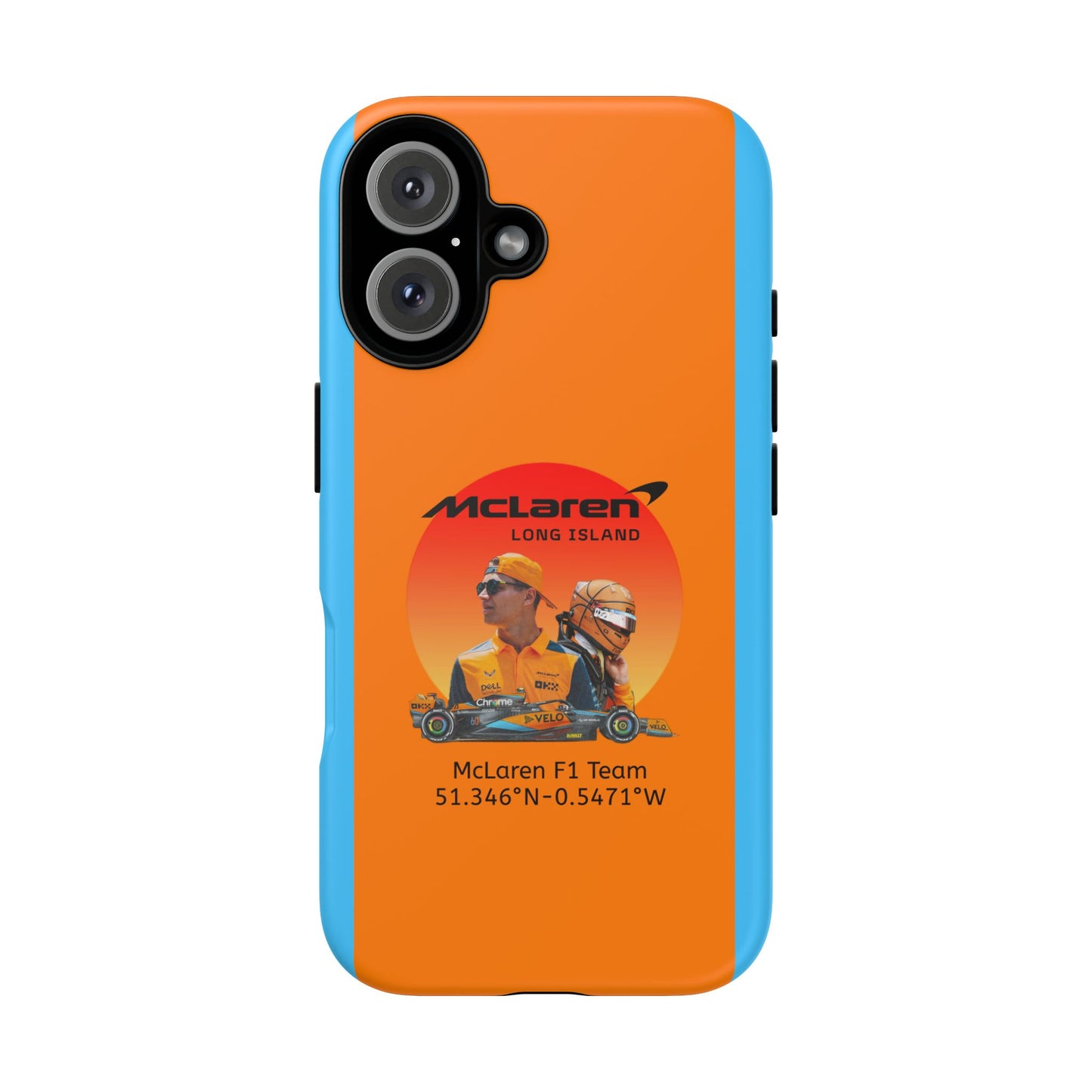 McLaren Long Island McLaren F1 inspired Lando Norris Impact-Resistant Phone Case - Sleek & Stylish