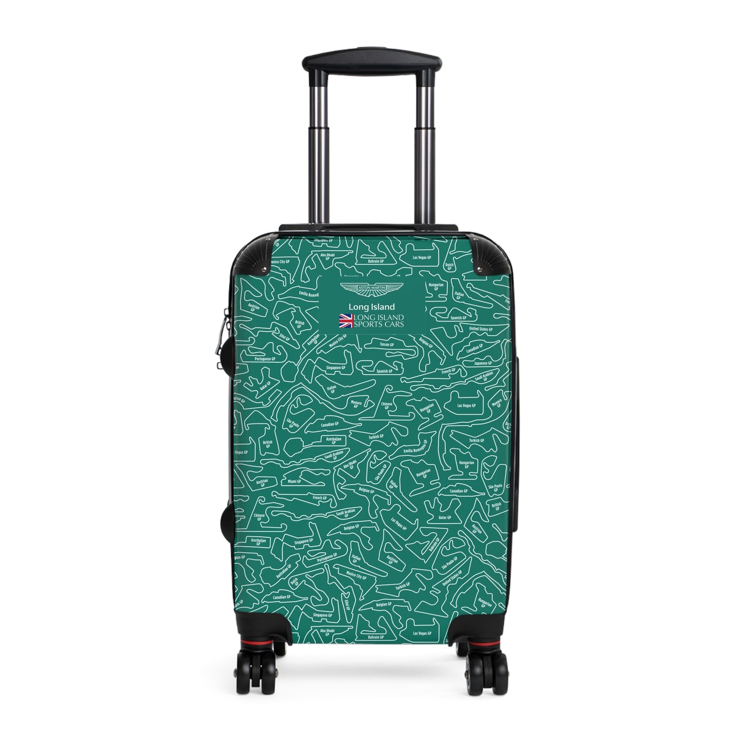 Aston Martin Long Island AM Green F1 Racetrack Suitcase