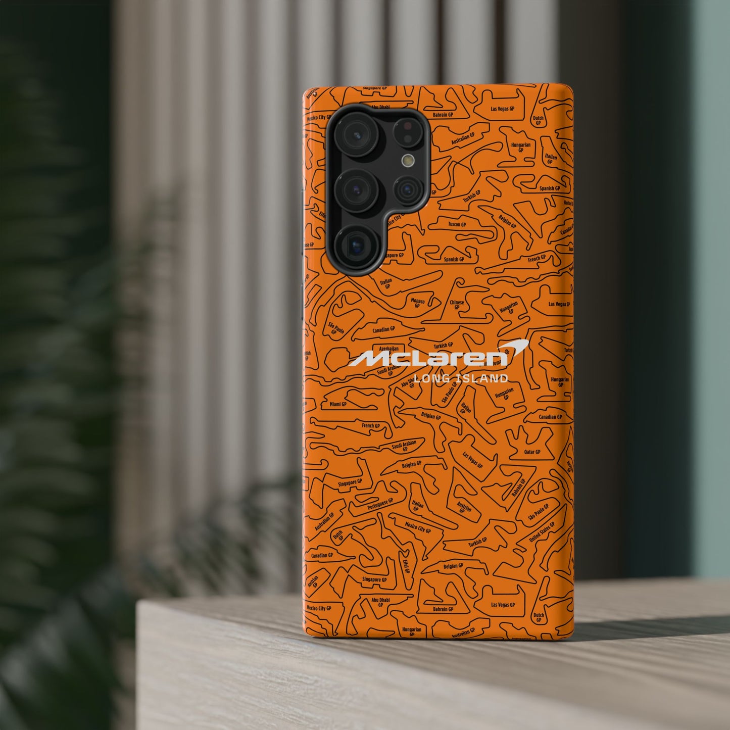 McLaren Long Island F1 race Track Inspired Impact-Resistant Phone Case