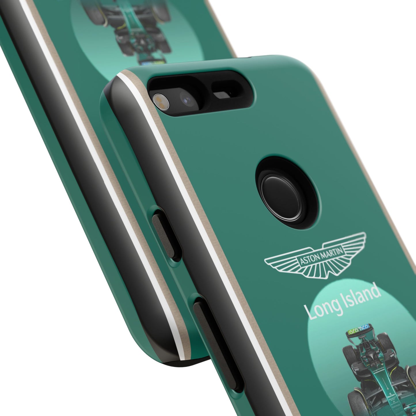 Aston Martin Long Island Formula 1 inspired Impact-Resistant Phone Case - Sleek & Stylish