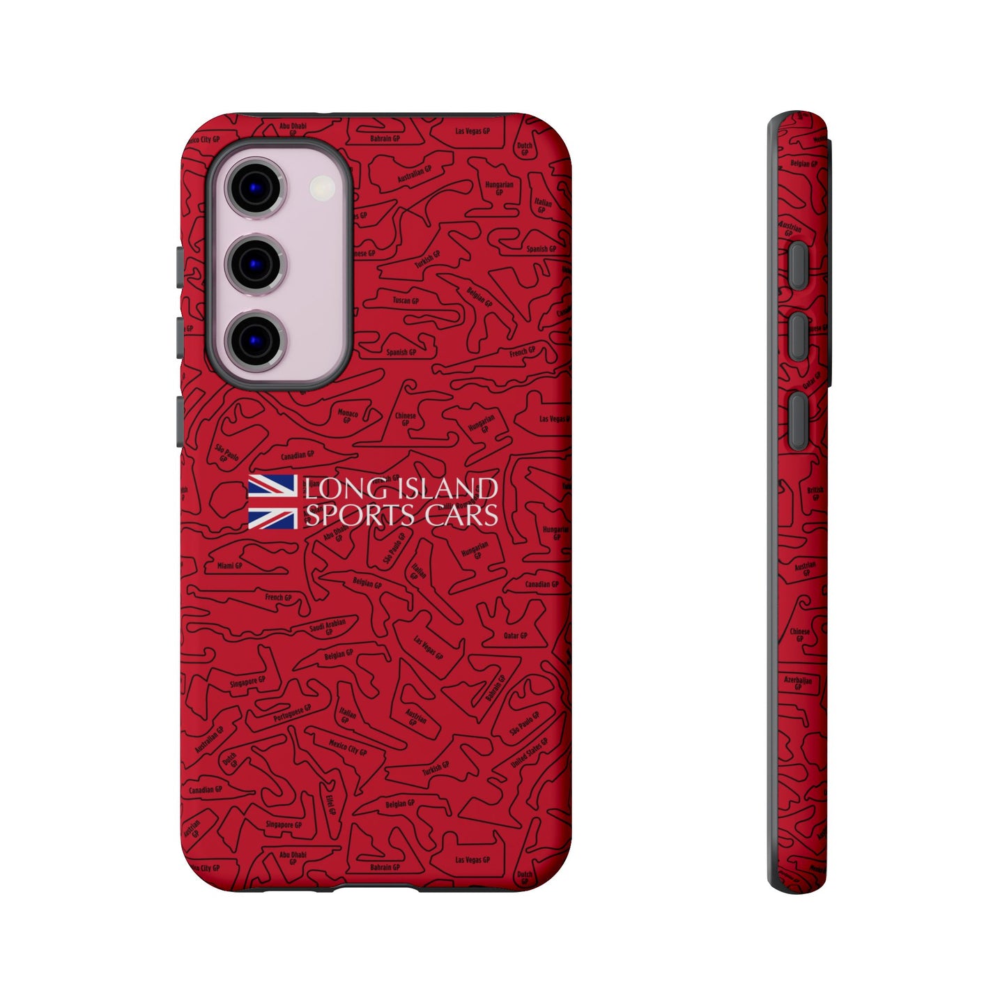 Long Island Sports Cars F1 race Track Inspired Impact-Resistant Phone Case