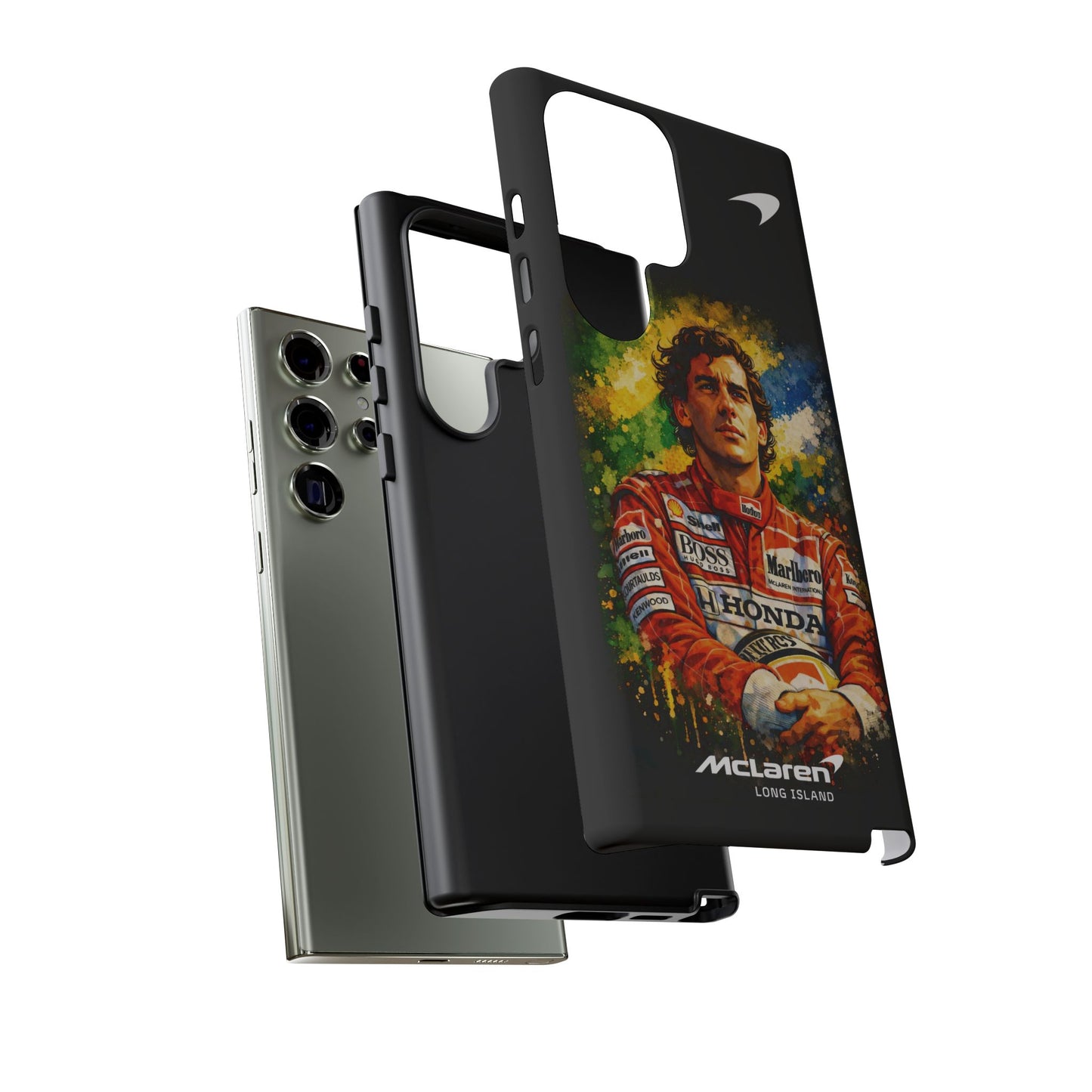 McLaren Long Island "Always Senna" Ayrton Senna Inspired Impact-Resistant Phone Case | Durable Protection for Car Enthusiasts