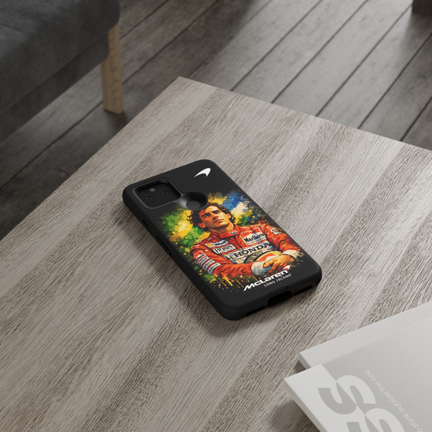 McLaren Long Island "Always Senna" Ayrton Senna Inspired Impact-Resistant Phone Case | Durable Protection for Car Enthusiasts
