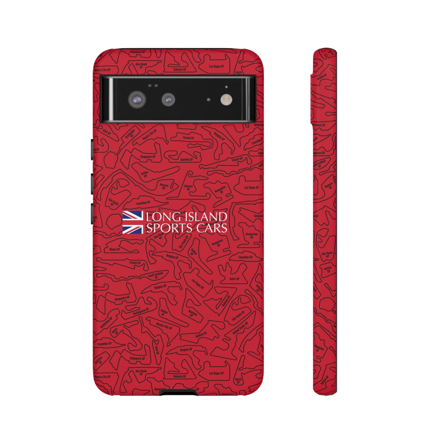 Long Island Sports Cars F1 race Track Inspired Impact-Resistant Phone Case