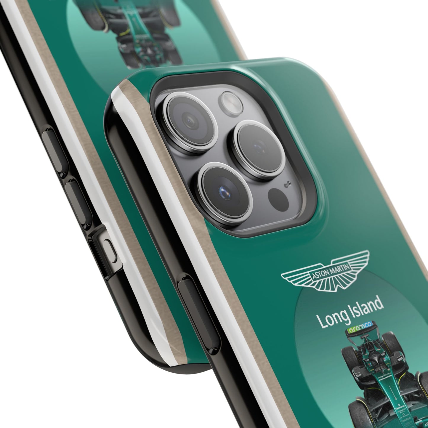 Aston Martin Long Island Formula 1 inspired Impact-Resistant Phone Case - Sleek & Stylish