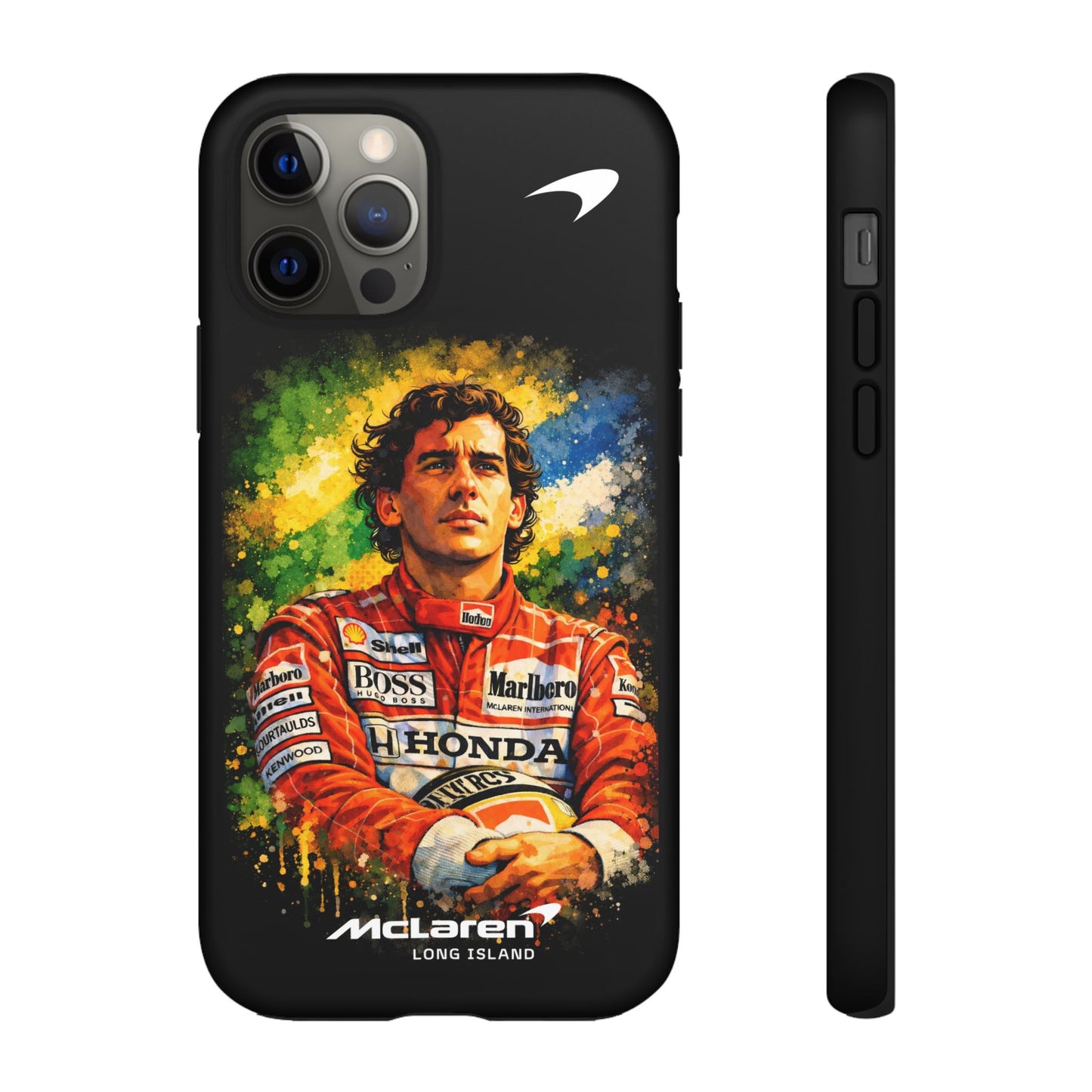 McLaren Long Island "Always Senna" Ayrton Senna Inspired Impact-Resistant Phone Case | Durable Protection for Car Enthusiasts
