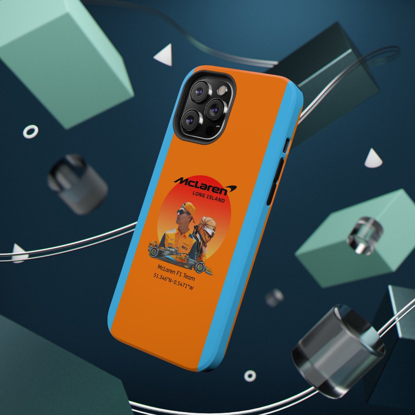 McLaren Long Island McLaren F1 inspired Lando Norris Impact-Resistant Phone Case - Sleek & Stylish