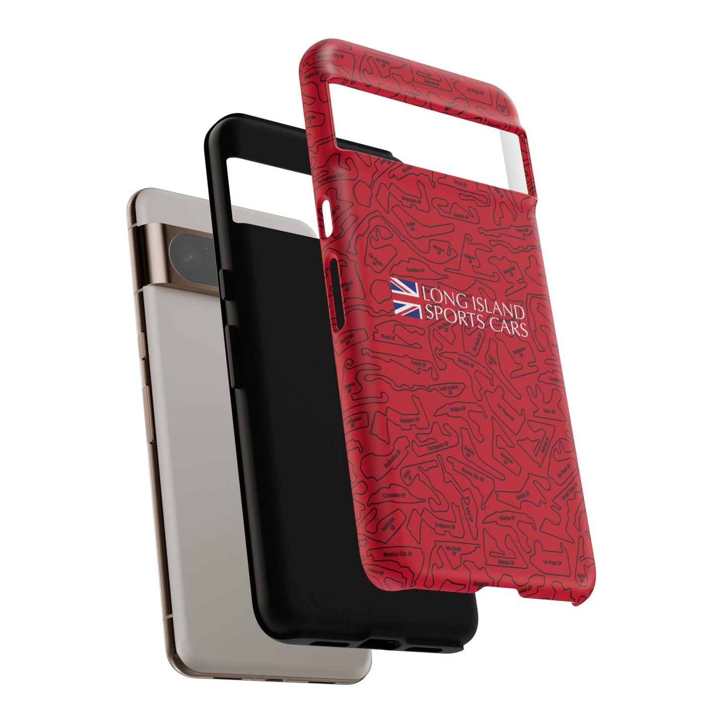 Long Island Sports Cars F1 race Track Inspired Impact-Resistant Phone Case
