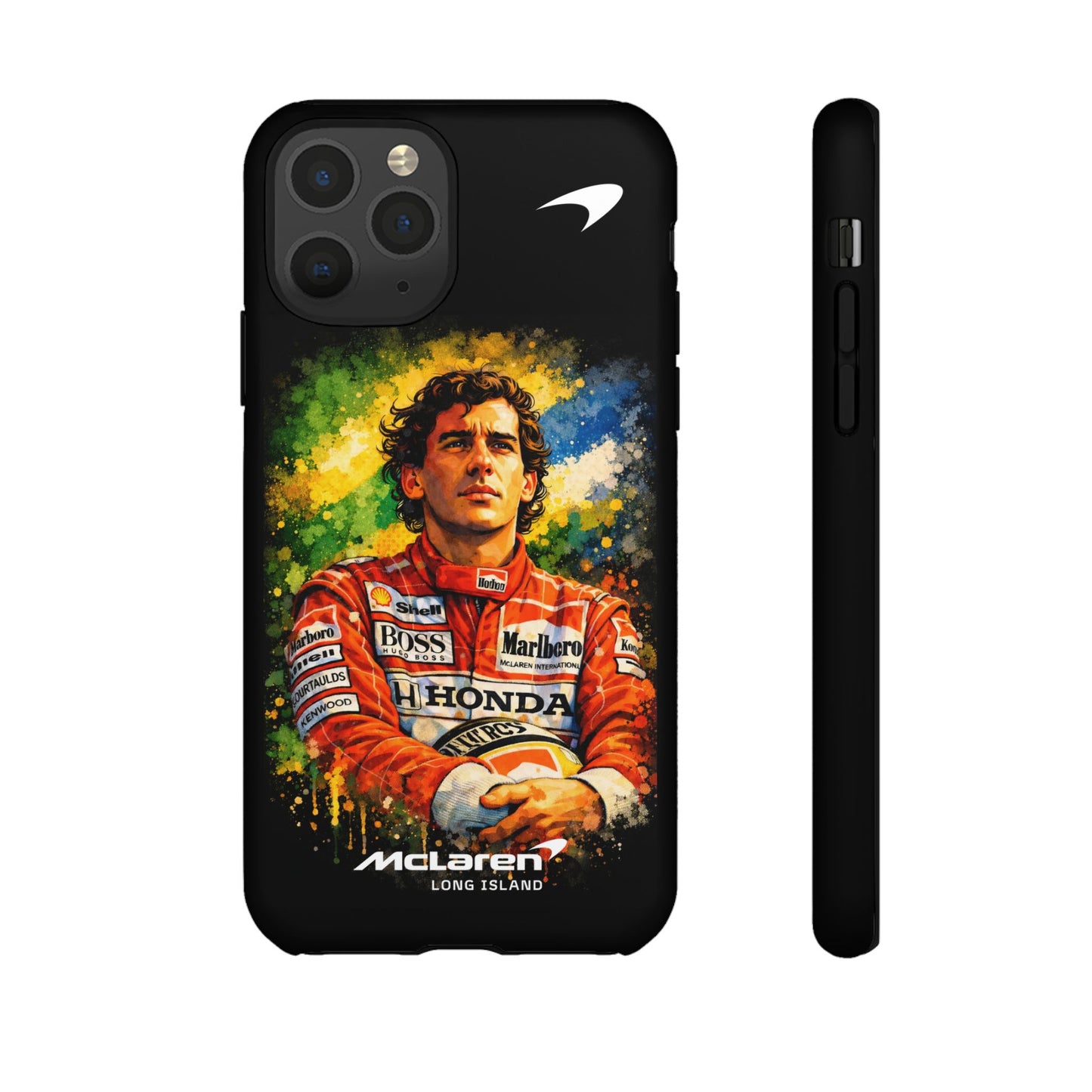 McLaren Long Island "Always Senna" Ayrton Senna Inspired Impact-Resistant Phone Case | Durable Protection for Car Enthusiasts