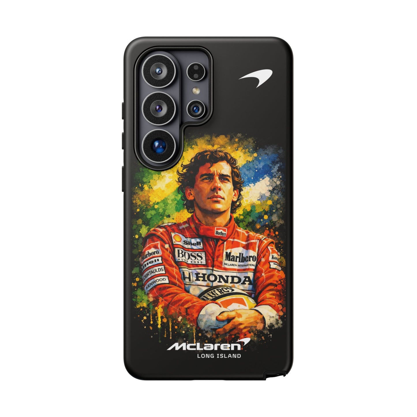 McLaren Long Island "Always Senna" Ayrton Senna Inspired Impact-Resistant Phone Case | Durable Protection for Car Enthusiasts