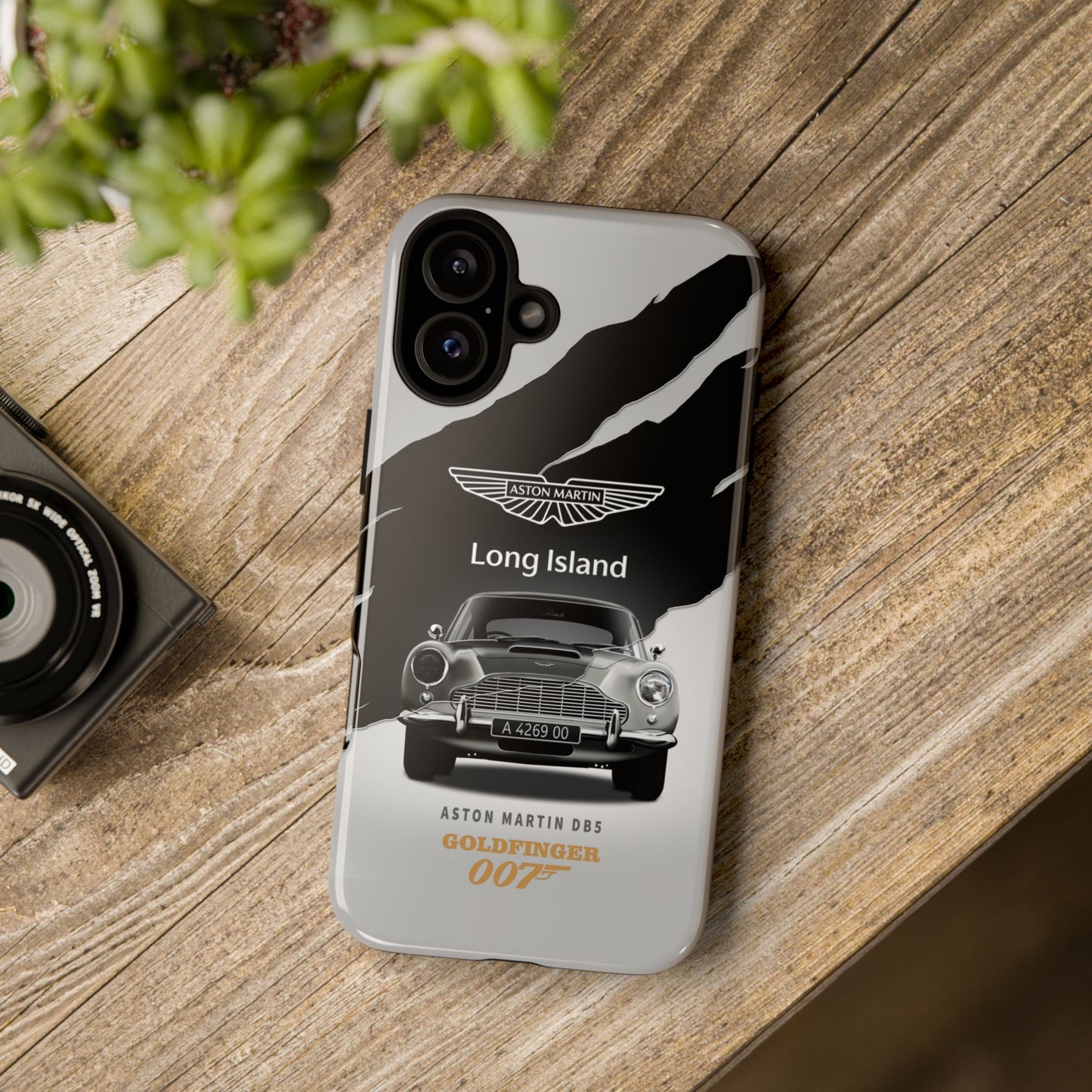 Aston Martin Long Island Phone Case Aston Martin DB5 Goldfinger 007 inspired Phone case (iPhone 8-17)