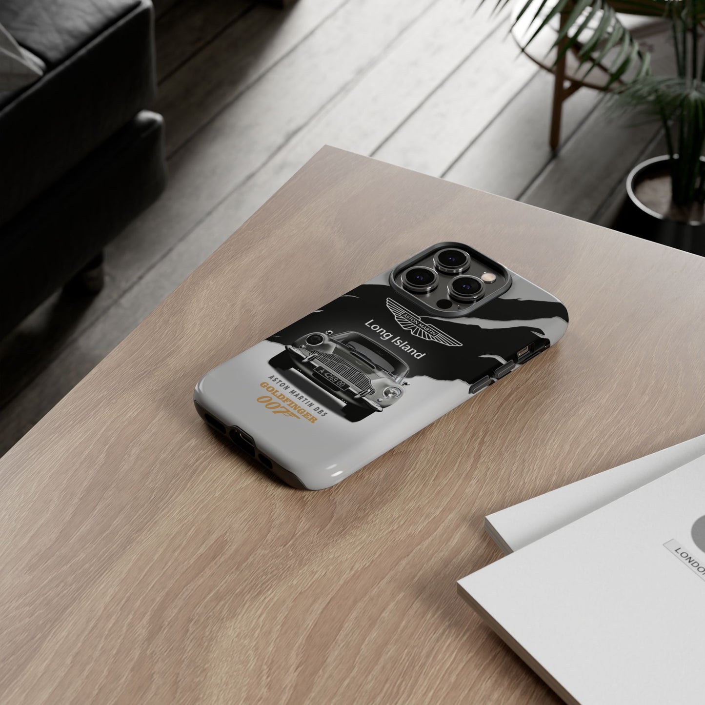 Aston Martin Long Island Phone Case Aston Martin DB5 Goldfinger 007 inspired Phone case (iPhone 8-17)