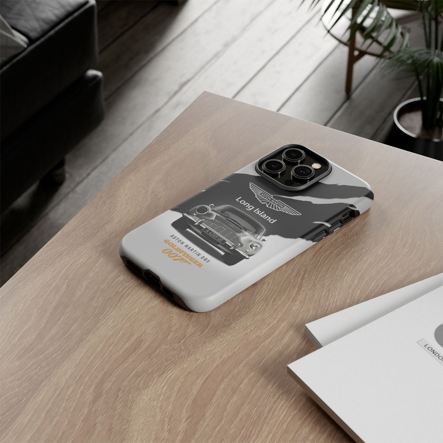 Aston Martin Long Island Phone Case Aston Martin DB5 Goldfinger 007 inspired Phone case (iPhone 8-17)