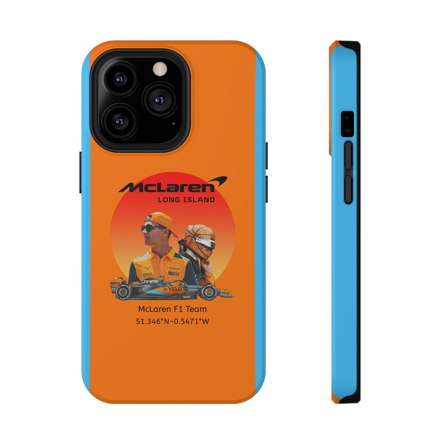 McLaren Long Island McLaren F1 inspired Lando Norris Impact-Resistant Phone Case - Sleek & Stylish