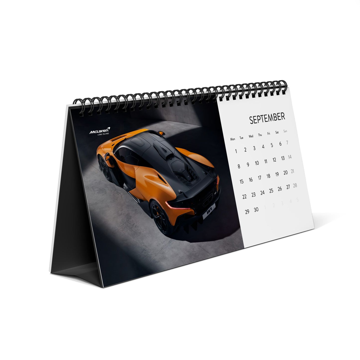 Automotive Desk Calendar 2025 - McLaren Long Island W1