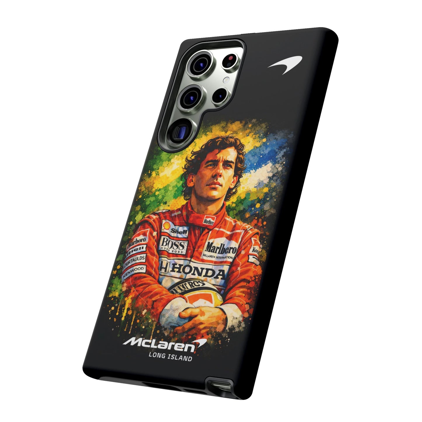 McLaren Long Island "Always Senna" Ayrton Senna Inspired Impact-Resistant Phone Case | Durable Protection for Car Enthusiasts