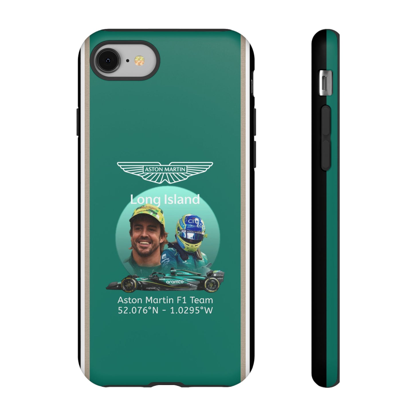 Aston Martin Long Island F1 inspired Fernando Alonso Impact-Resistant Phone Case - Sleek & Stylish