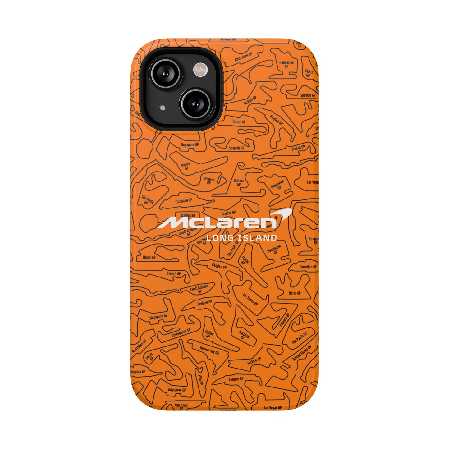 McLaren Long Island F1 race Track Inspired Impact-Resistant Phone Case