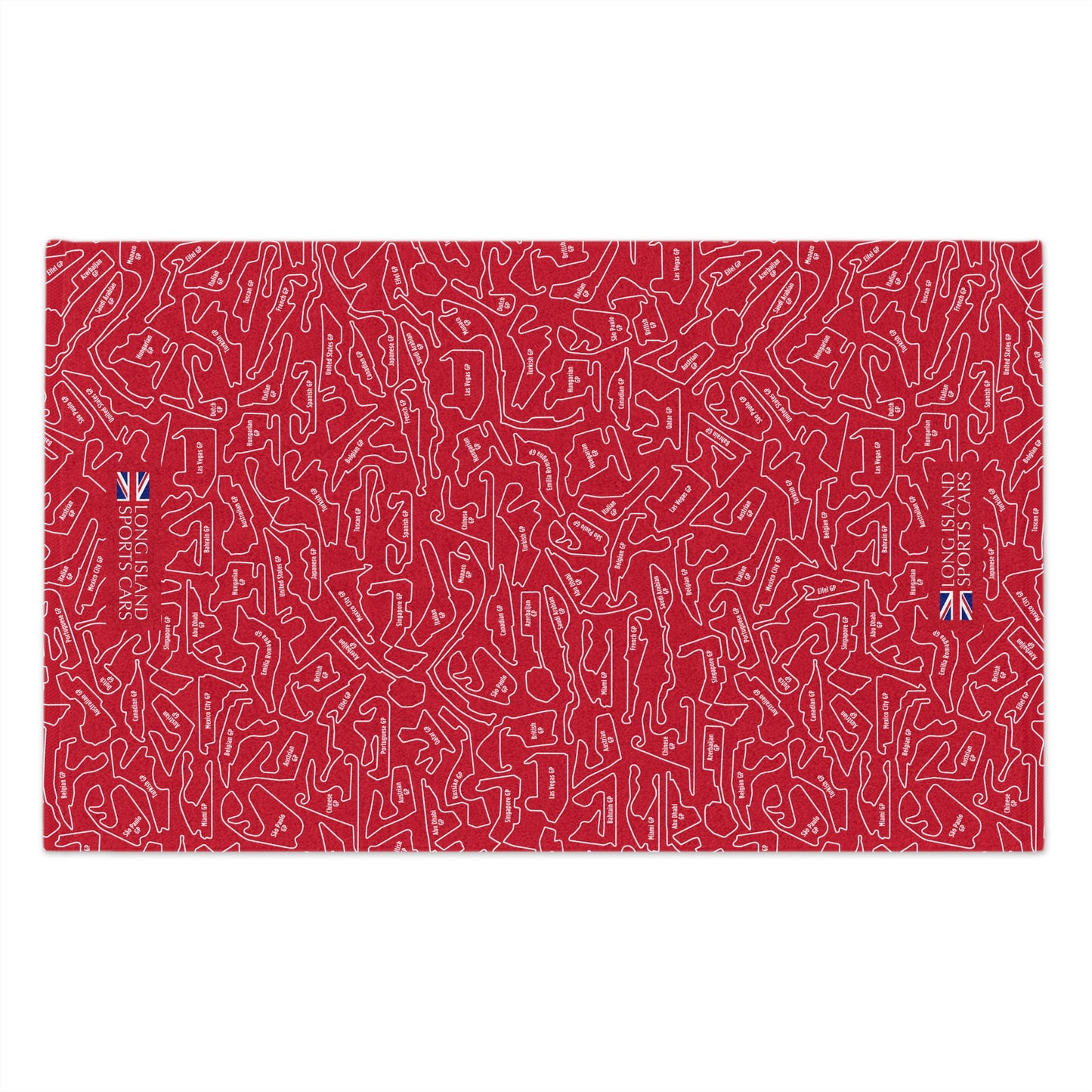 Long Island Sports Cars F1 Racetrack Rally Towel